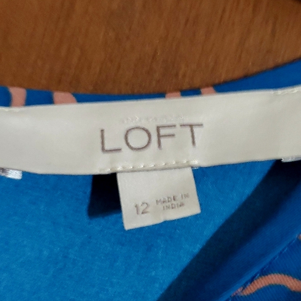 Beautiful Blue Dress Loft - Picture 3 of 3